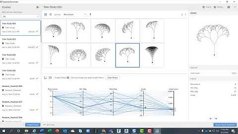 Recursive Tree Studies in Gen Design