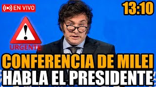 🔴URGENTE MILEI EN VIVO ¡EL PRESIDENTE EN CONFERENCIA TRAS EL ESCÁNDALO EN EL CONGRESO!