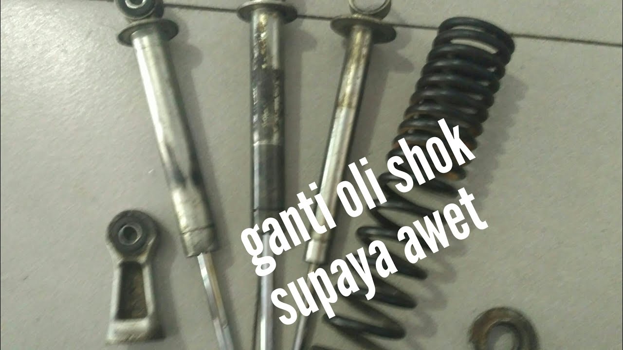 cara ganti oli  shock  belakang  motor  YouTube