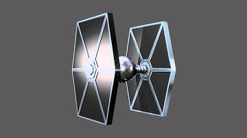 Star Wars X-wing TIE Fighter Blender Model