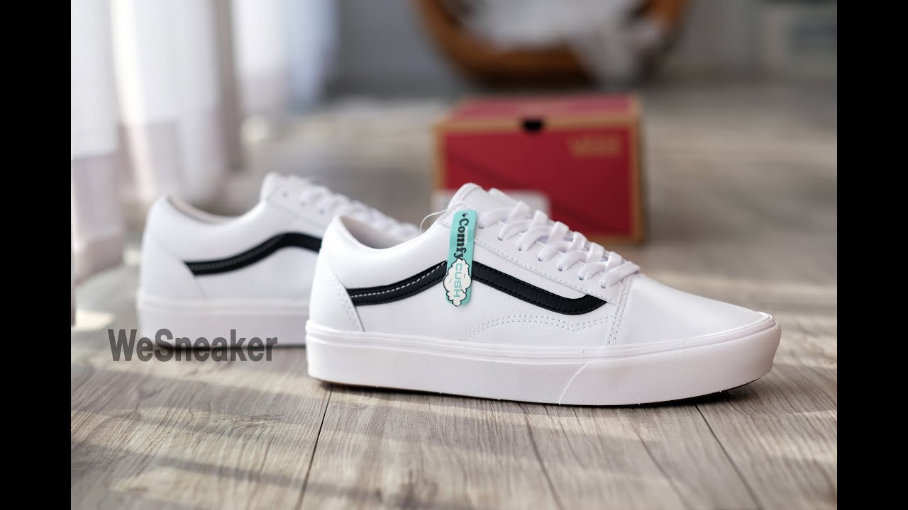 Preview รองเท้า VANS แท้ Old Skool (ComfyCush) - Tumble True White/Black : Collection Spring 2020