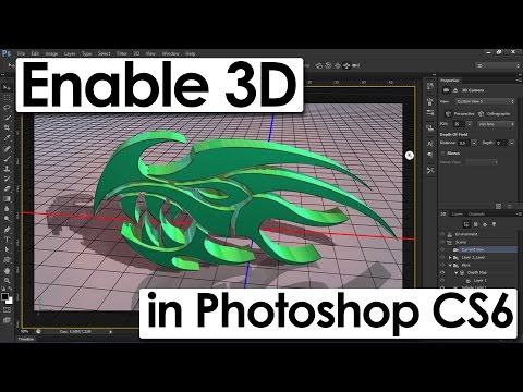 How To Enable 3D Menu In Photoshop CS6 | How To Get 3D Option In Photoshop CS6 Extended