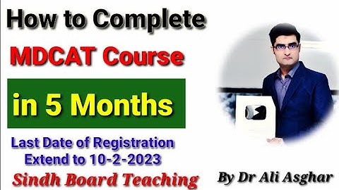 How to Complete MDCAT Course in 5 Months (Proper Timetable of Group 11)