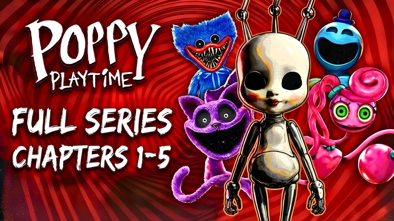 Poppy Playtime Full Series Chapters 1-5 - Full Gameplay No Commentary