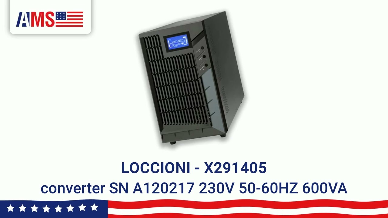 LOCCIONI X291405 - converter SN A120217 230V,50-60HZ,600VA