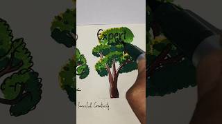 🌲 Tree drawing simple to hard #drawing #art #easydrawing #shorts #satisfying #tree