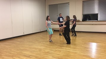 West coast swing - bronze sugar push, right side pass, shadow walks,