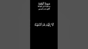 #اكتب_شي_تؤجر_عليه #سورة_البقرة #ياسرالدوسري #كرومات_قرآن #قرآن #راحة_نفسية #كرومات #شاشه_سوداء