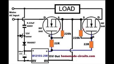 Make this Simple Bidirectional 220V SSR Circuit using MOSFETs