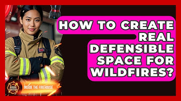 How To Create Real Defensible Space For Wildfires? - Inside the Firehouse