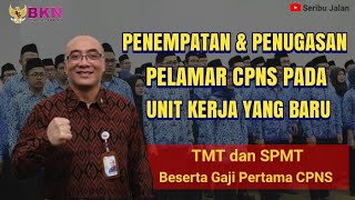 TMT dan SPMT CPNS || Penempatan Pelamar CPNS 2019