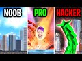 Can We Go NOOB vs PRO vs HACKER In CITY SMASH!? (CRAZY APP GAME!)