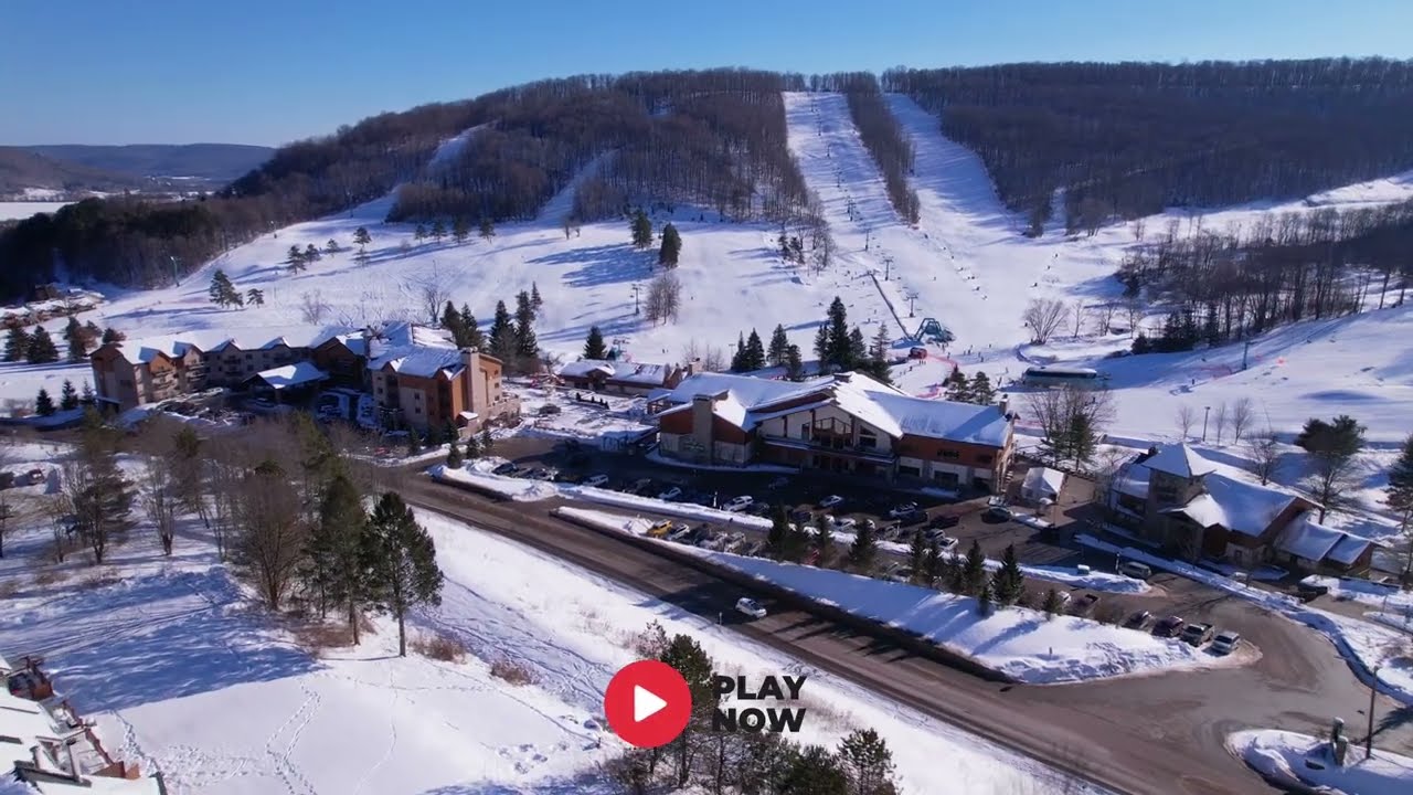 Ski Ellicottville - Drone Video of Holiday Valley Skiing!