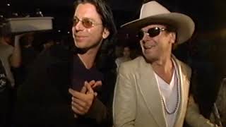 Michael Hutchence Jon Farris of INXS in Montreal full access backstage Elegantly Wasted promo tour