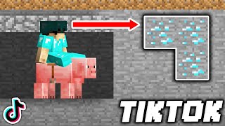 9 TikTok Minecraft Hacks for PROS in Minecraft!