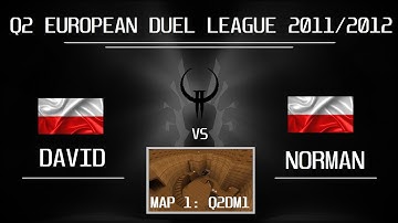 Quake2 EDL #10 Groupstage 1st match | David vs norman - 1st map q2dm1