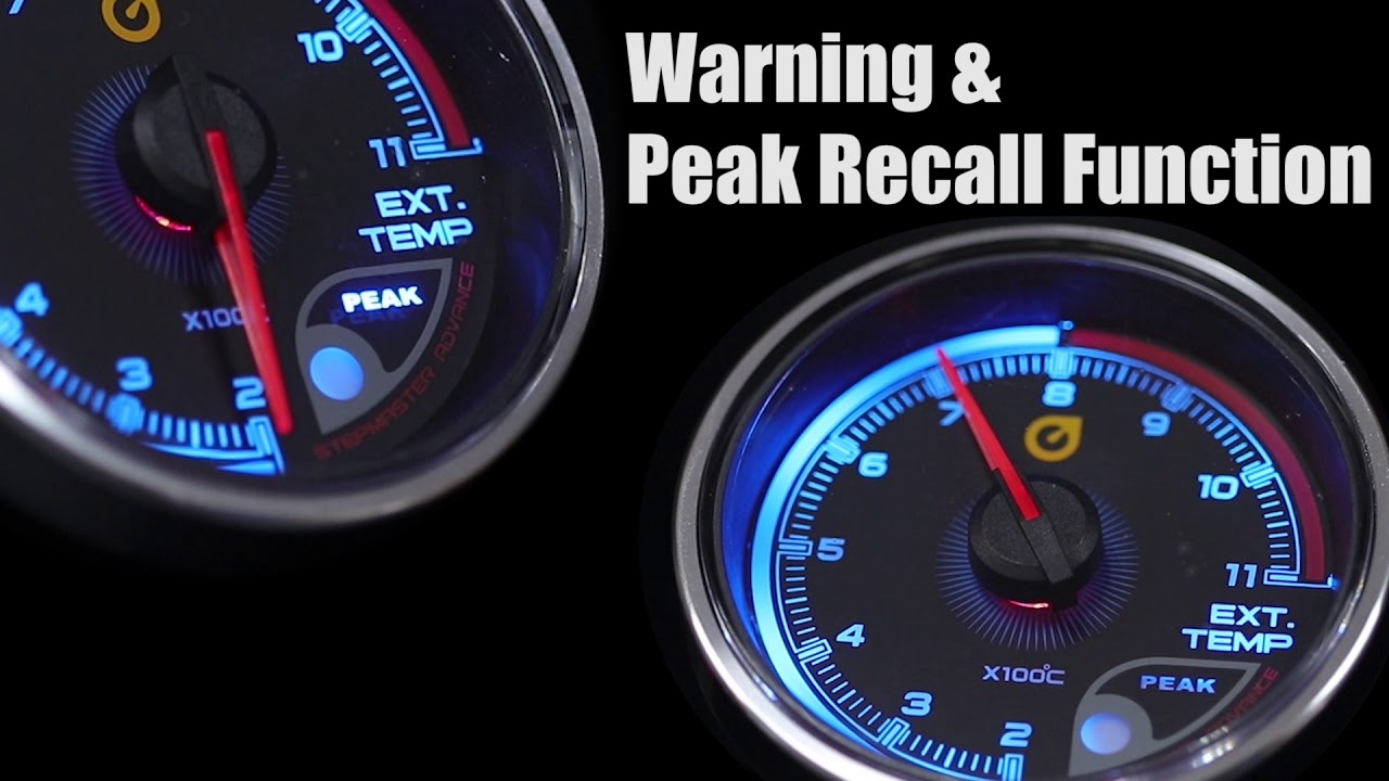 MOTOR METER RACING 256 COLORS SERIES BEST GAUGE YouTube