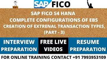 SAP FICO S4 HANA, ELECTRONIC BANK STATEMENT CONFIGURATIONS WITH EXTERNAL TRANSACTION TYPES