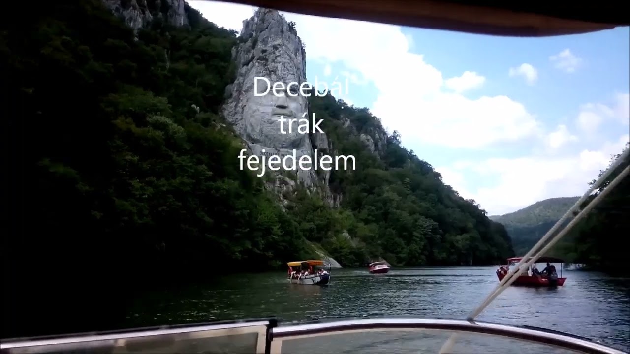 Decebal király kőszobra-  Kazánszoros hajó kirándulás