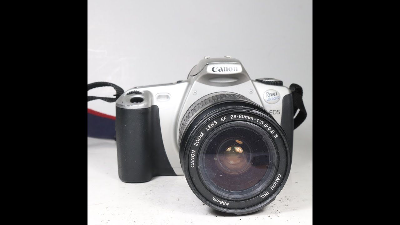 Canon EOS Rebel 2000 35mm film camera with 28-80mm EF lens
