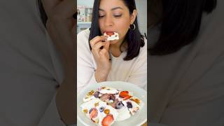 😋 El postre Perfecto si estás cuidando tu alimentación!! Yogur Helado #postressaludables