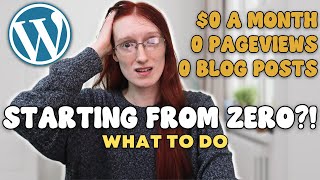 What I'd do if I Was Making $0 a Month Blogging (Starting From Zero!)