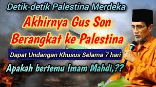 Gus Mukhlason Rosyid Detikdetik Palestina Merdekagus Son Dapat Undangan Khusus 7 Hari Dipalestina