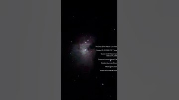 Live View of The Great Orion Nebula (M42) through my Skywatcher 16” Newtonian #orion #nebula #astro