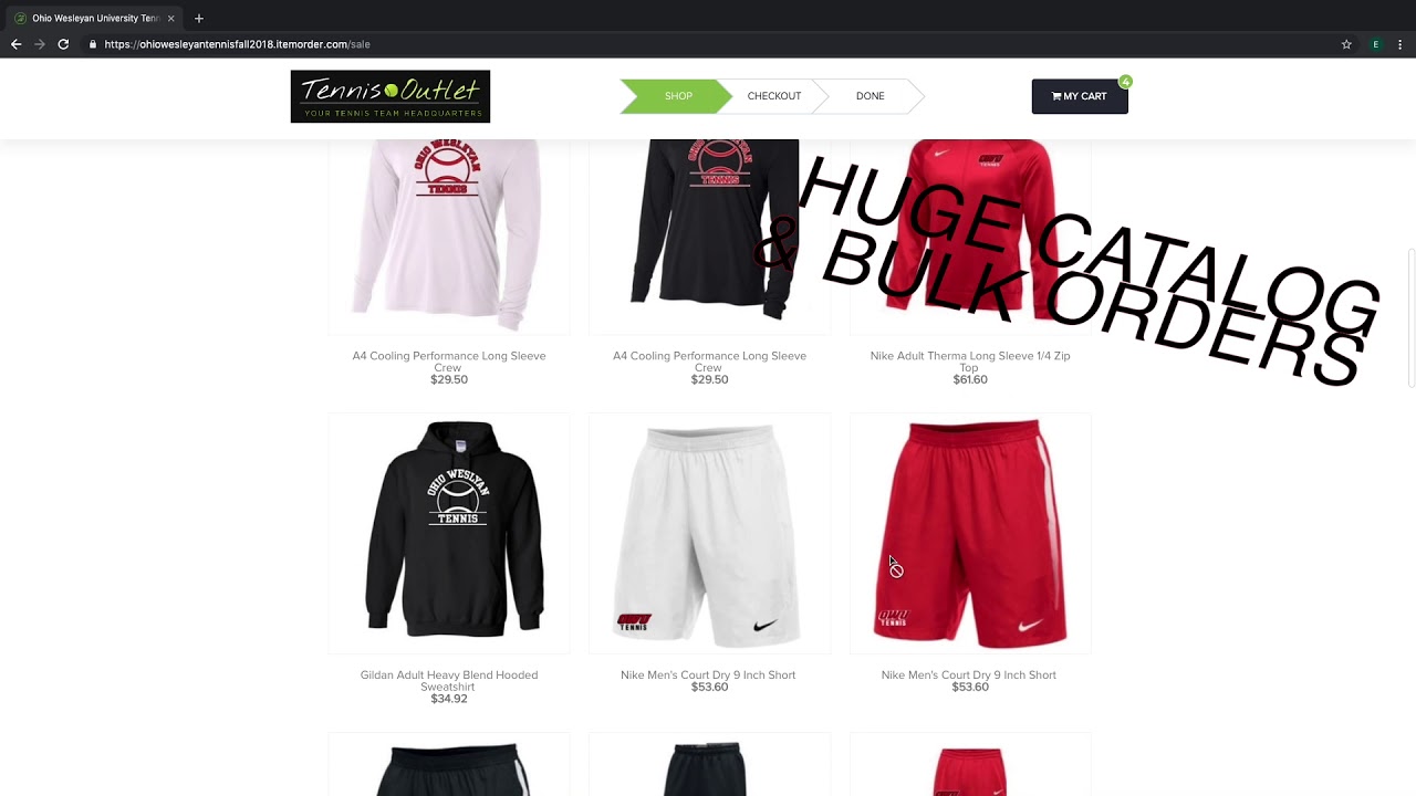 Tennis Outlet Custom Team Stores YouTube