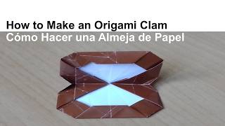 How to Make an Origami Sea Shell/Clam 🐚 Handmade Arts &amp; Crafts - Concha Marina de Papel Manualidades