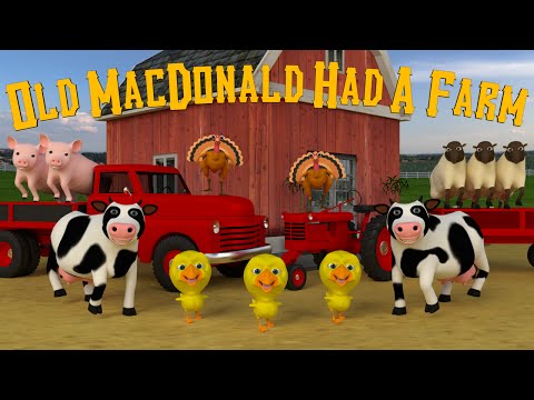Old Macdonald Had A Farm | Fun Nursery Rhyme | Kids Learning TV