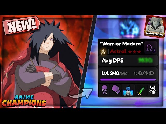 🥷Showcasing *NEW* WARRIOR ASTRAL Madara in Anime Champions Simulator class=