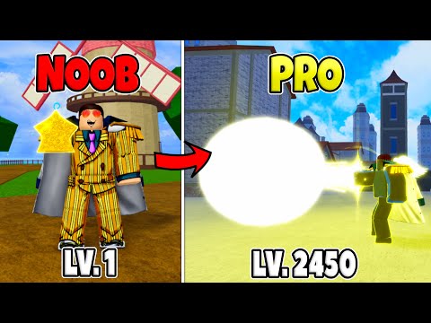 Light Awakening Noob to Pro Level 1 to Max Level 2450 in Blox Fruits!