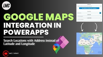 How to search location in Google Map with address in PowerApps