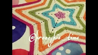 طريقة عمل النجمة كروشيه how to crochet a star