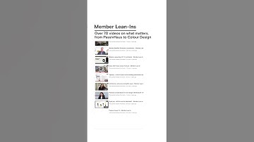 Member Lean-In sessions: Over 70 videos on what matters, from Passivhaus to colour design