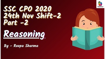 SSC CPO 2020 | 24th November Shift-2 | Part-2 by Roopa Sharma