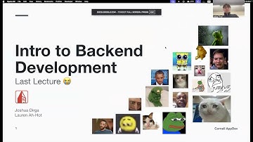 [FA25] Intro to Backend Development - Final lecture!