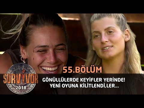 Gönüllüler keyifler yerinde! Yeni oyuna kilitlendiler... | 55. Bölüm | Survivor 2018