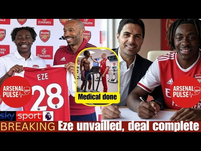 JUST IN: Arsenal Reveal Eberechi Eze's Shirt – Fans Go WILD! - YouTube