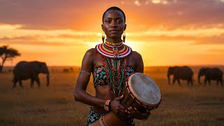 Golden Echoes of Africa | Relaxing Tribal Sounds for Peaceful Dreams