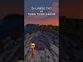 5 Large TNT vs Tung Tung Sahur #minecraft #shorts