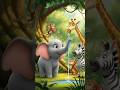 प्यारा हाथी और जंगल के दोस्त 🐘#shortsvideo # short # poems#youtubeshorts #viralvideo