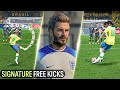 EA Sports FC 24 - SIGNATURE FREE KICK STYLES (ft. Beckham, Ronaldinho, Roberto Carlos, etc.)