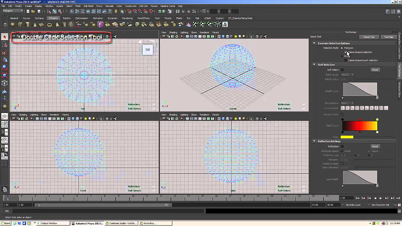 Turn Off Camera Based Selection In Maya