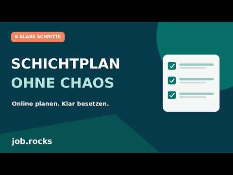 Schichtplan online erstellen: 6 Schritte ohne Versionschaos