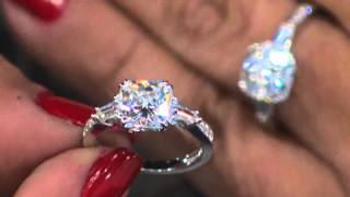 Epiphany Diamonique 3,85 Karat Flanders Cut Ring auf QVC