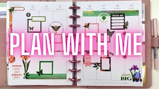 Happy Planner PLAN with me Just BLOOM + Rainbow Rongrong stickers