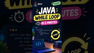 Java While Loop in 1 Minute 😱 | Easy Explanation for Beginners#coading #java
