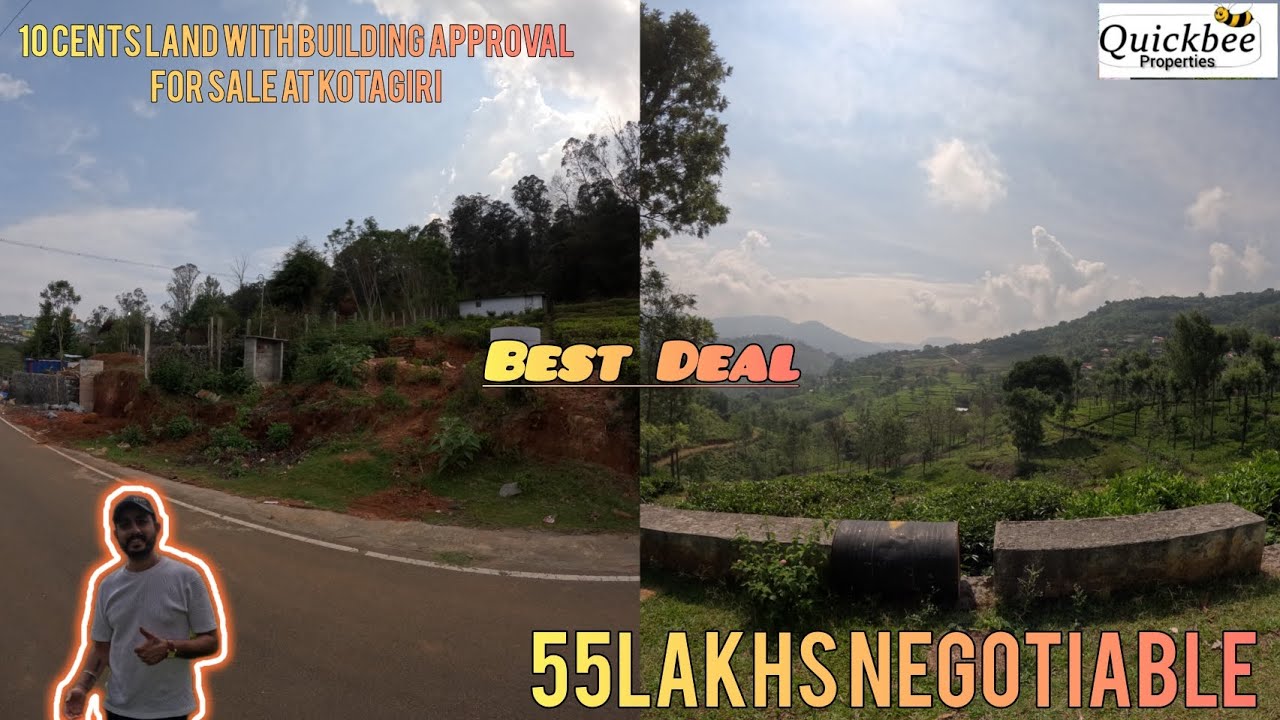 10 cents Land For Sale At Kotagiri with building approval/property #56/ooty properties/best deal